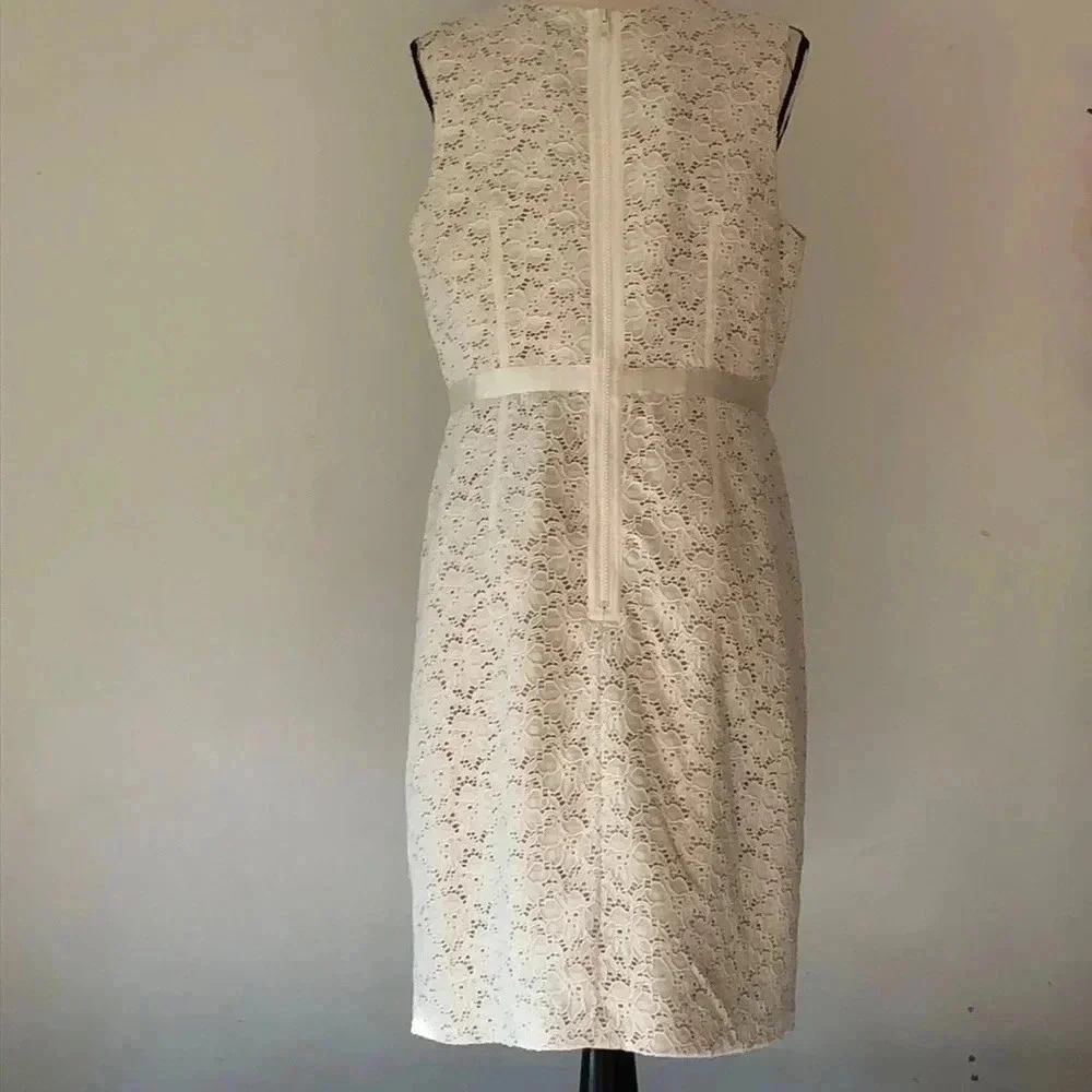 Oleg Cassini Cream Lace Dress - Picture 5 of 9